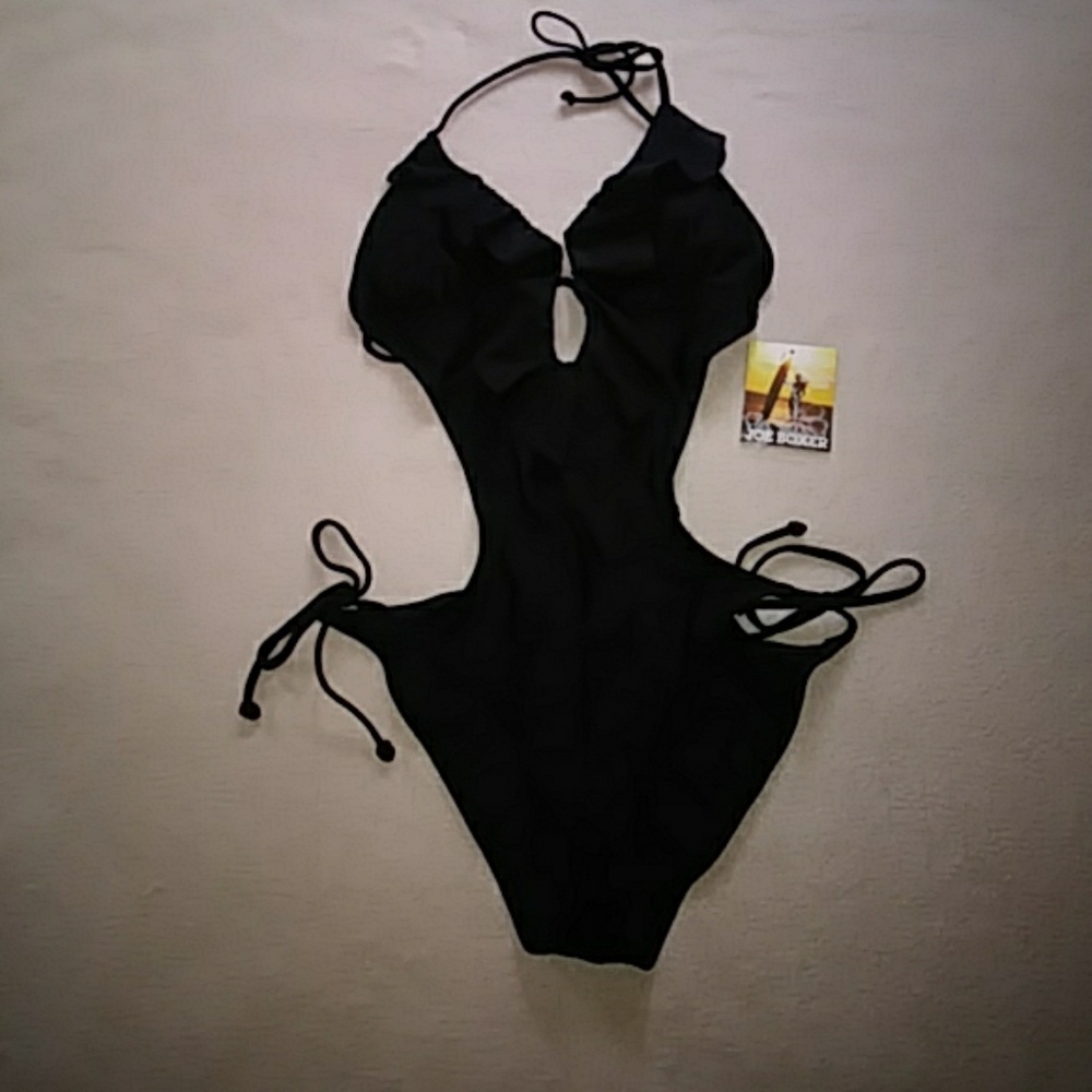 NWT Joe Boxer black monokini